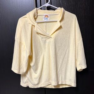 C&C California Beach Blouse - Yellow - Large